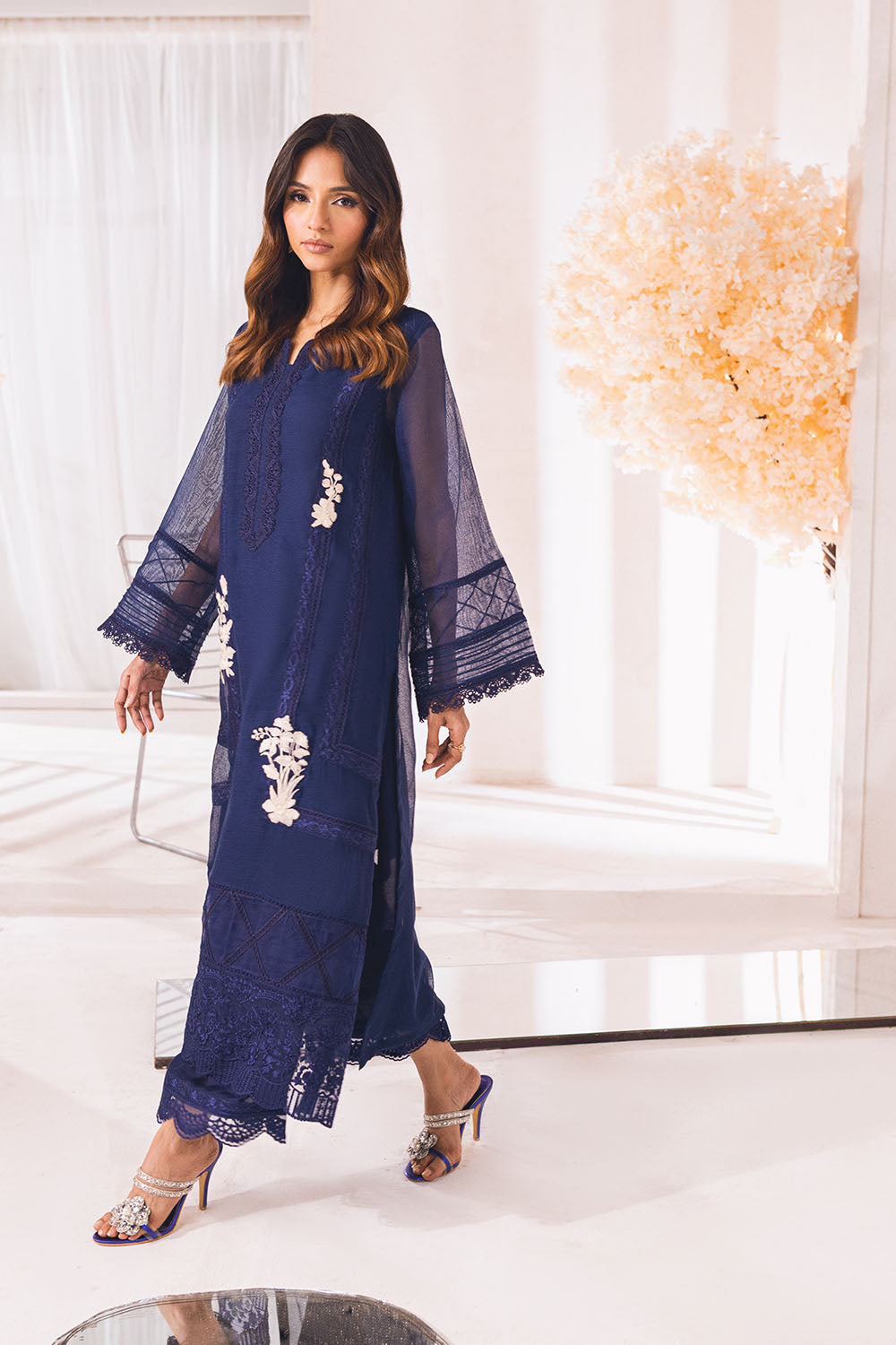Cobalt Rush |  Azure Ensembles Chiffon 3PCS 2023