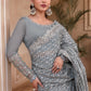 Unstitched MBROIDERED - Blue BD-2602 | Maria B Mbroidered Heritage Luxury Edition 2023 | Unstitched Embroidered Organza Suits