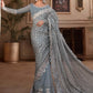 Unstitched MBROIDERED - Blue BD-2602 | Maria B Mbroidered Heritage Luxury Edition 2023 | Unstitched Embroidered Organza Suits
