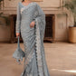 Unstitched MBROIDERED - Blue BD-2602 | Maria B Mbroidered Heritage Luxury Edition 2023 | Unstitched Embroidered Organza Suits