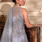 Unstitched MBROIDERED - Silver BD-2603 | Maria B Mbroidered Heritage Luxury Edition 2023 | Unstitched Embroidered Organza Suits