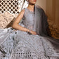 Unstitched MBROIDERED - Silver BD-2603 | Maria B Mbroidered Heritage Luxury Edition 2023 | Unstitched Embroidered Organza Suits