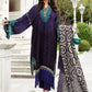 DL-905-Purple | Maria B Winter Linen Unstitched Collection 2021 | Unstitched Embroidered Linen Suits