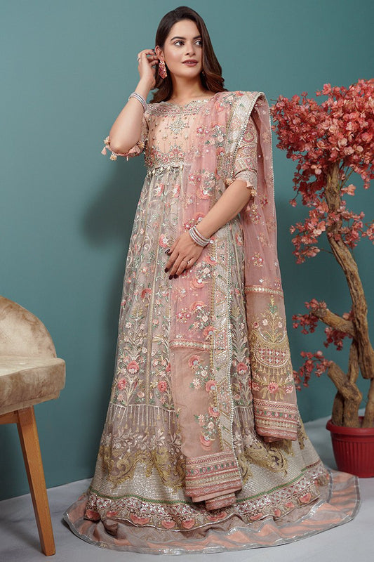 AMETHYST BLOOM | Mahgul The Empress's Dream Wedding Collection 2021 | Unstitched Embroidered Net Suits
