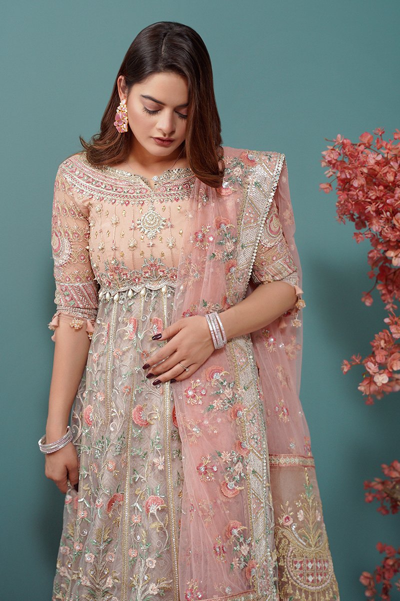 AMETHYST BLOOM | Mahgul The Empress's Dream Wedding Collection 2021 | Unstitched Embroidered Net Suits