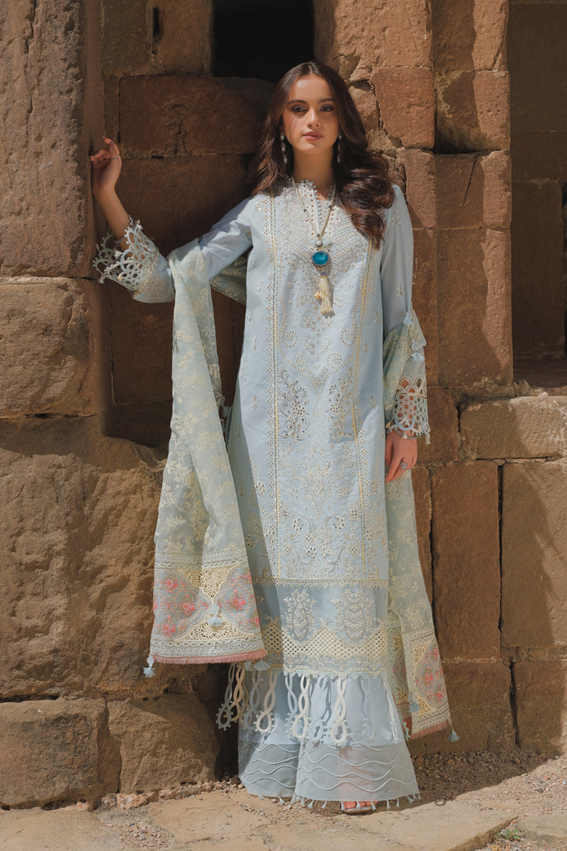 BE-02  MINA| Qalamkar Luxury Lawn Eid Edit’23