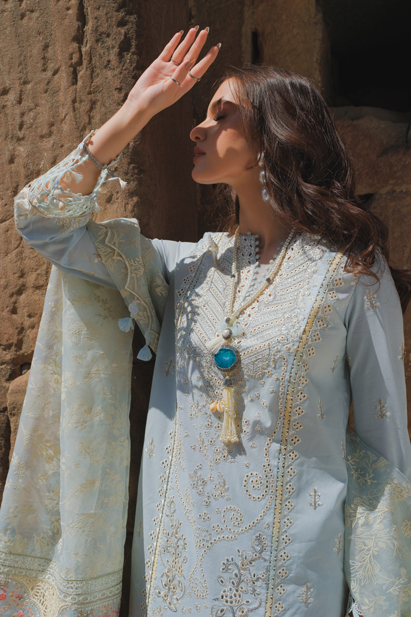 BE-02  MINA| Qalamkar Luxury Lawn Eid Edit’23