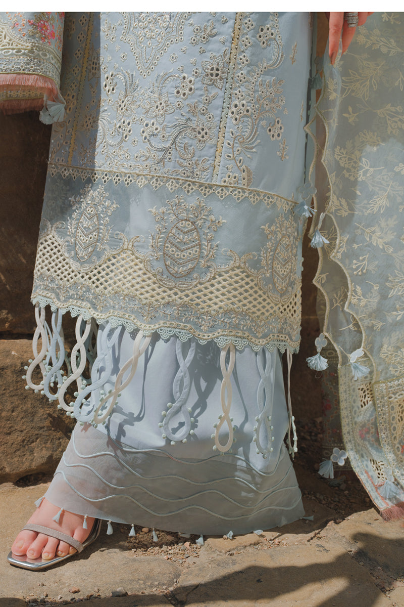 BE-02  MINA| Qalamkar Luxury Lawn Eid Edit’23