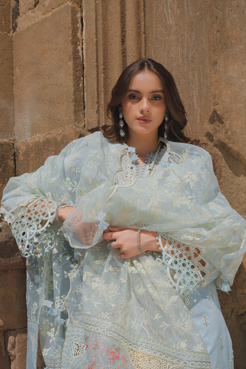 BE-02  MINA| Qalamkar Luxury Lawn Eid Edit’23