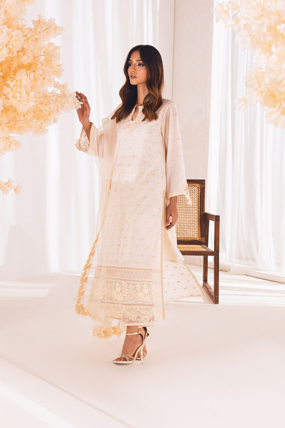 Divine Dust |  Azure Ensembles Chiffon 3PCS 2023