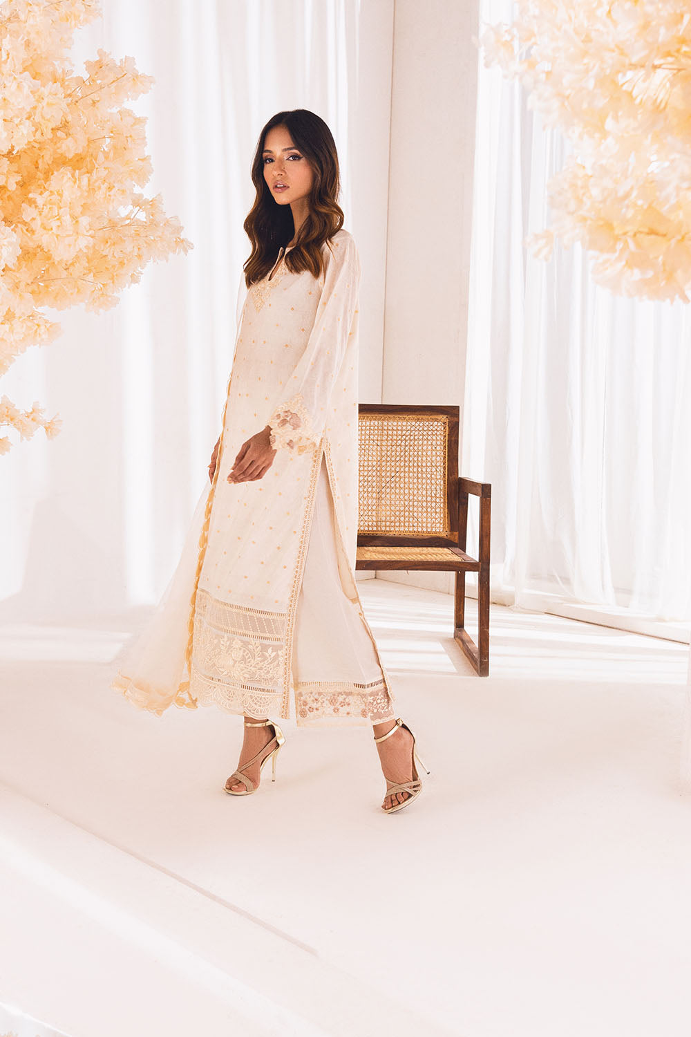 Divine Dust |  Azure Ensembles Chiffon 3PCS 2023