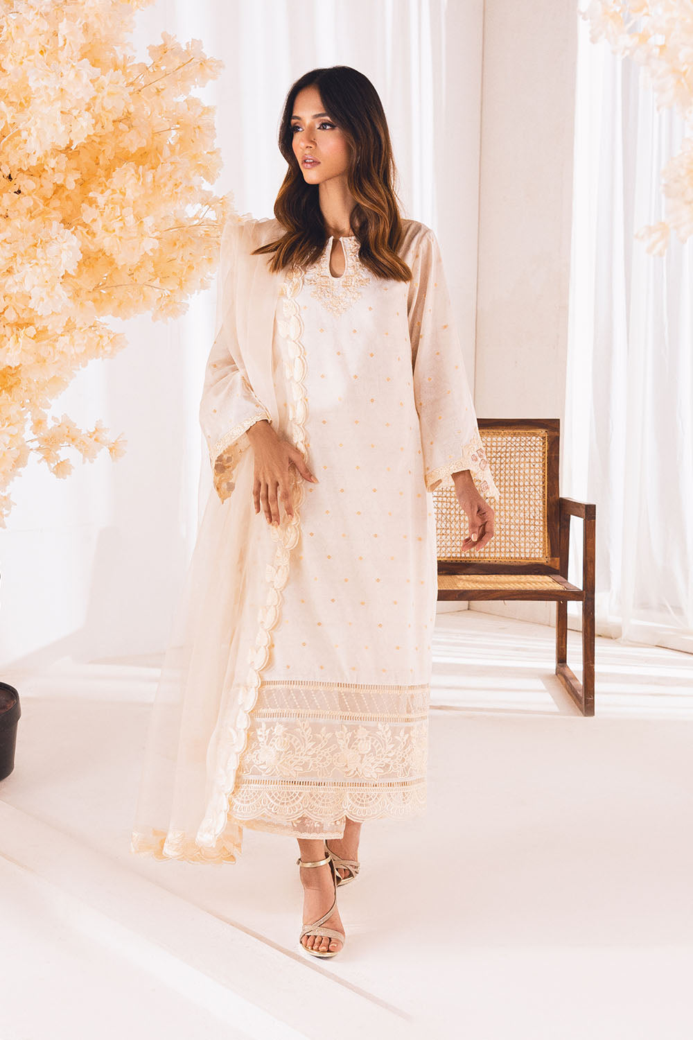 Divine Dust |  Azure Ensembles Chiffon 3PCS 2023