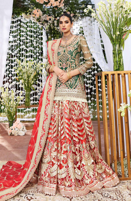 Bridal Lehnga - Dreamy Wonder (MBL-0008) | Maryum N Maria Luxury Bridal Collections | Embroidered Wedding Suits