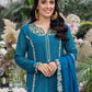 Dreamy Iris | Azure Luxe Embroidered 3pcs Collections 2023