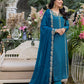 Dreamy Iris | Azure Luxe Embroidered 3pcs Collections 2023