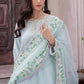 AQUATIC MLE22-03 | Mushq Eid Pret Drop 2 | 3Pc Cotton Net Suit