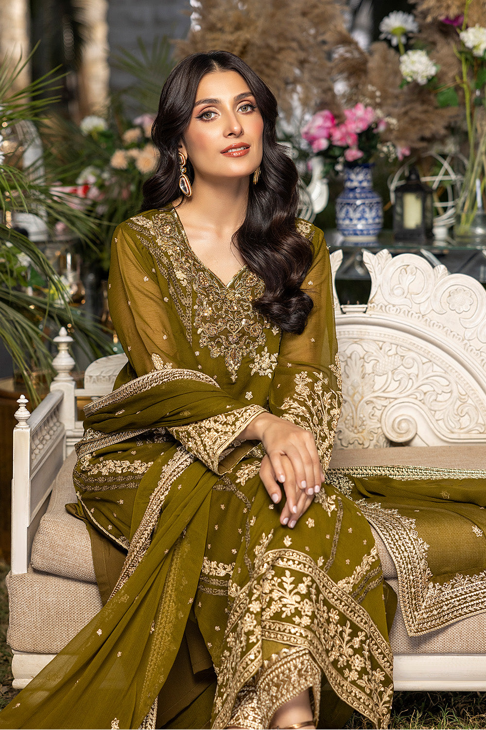Eden Glow | Azure Luxe Embroidered 3pcs Collections 2023