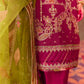 KF-06  AARMISH | Qalamkar Khaab Festive Formal Collection 2022 | Luxury Embroidered Unstitched Chiffon Suits