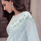 AQUATIC MLE22-03 | Mushq Eid Pret Drop 2 | 3Pc Cotton Net Suit