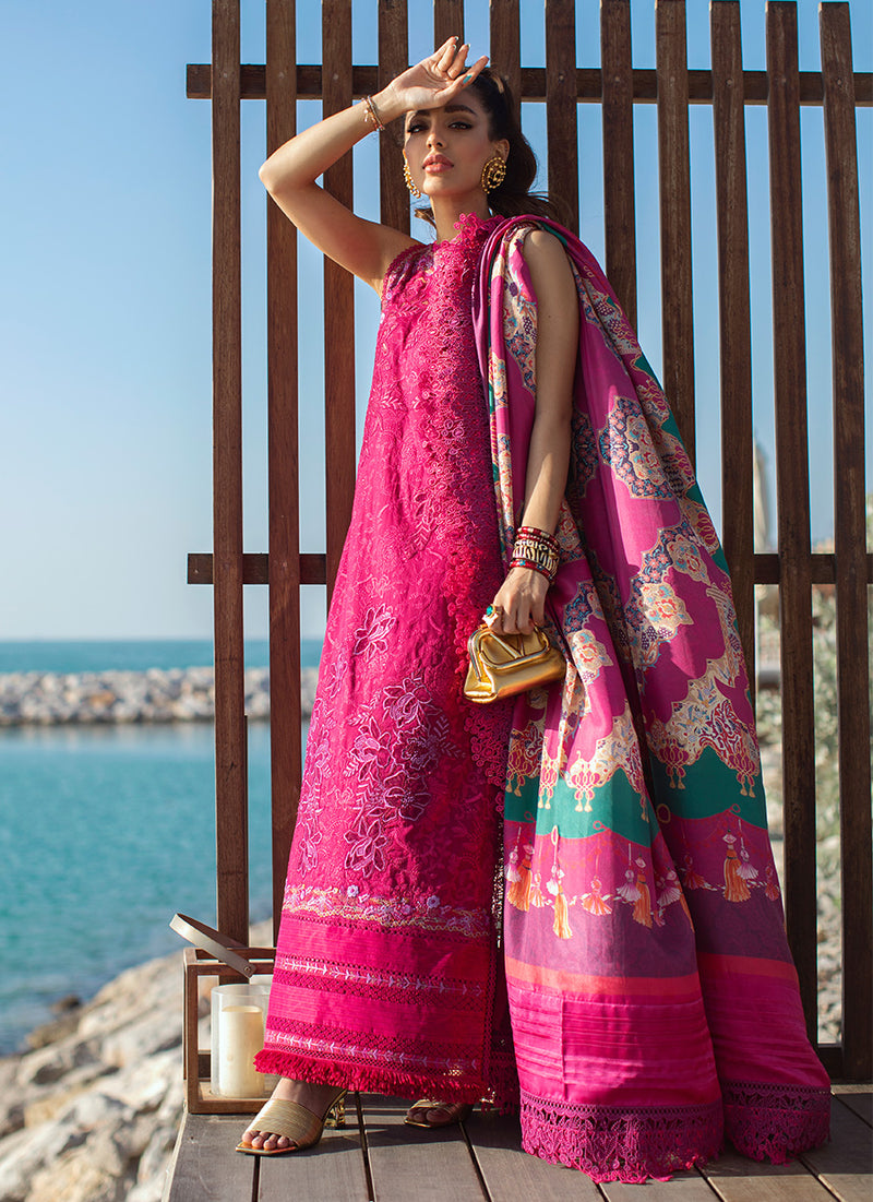 Ibiza Berry | Farah Talib Aziz ILO ILO Luxury Lawn Collection 2022 | Unstitched Embroidered Lawn Suits