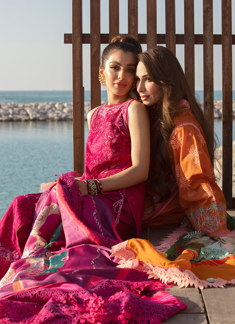 Ibiza Berry | Farah Talib Aziz ILO ILO Luxury Lawn Collection 2022 | Unstitched Embroidered Lawn Suits