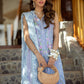 Santorini Blue | Farah Talib Aziz ILO ILO Luxury Lawn Collection 2022 | Unstitched Embroidered Lawn Suits