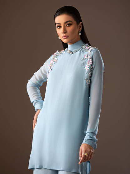 Fleur | Mohtaram NUUR Luxury PRET Collection 2022 | Stitched Silk Suits