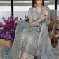 Floral Fringe |  Azure Ensembles Chiffon 3PCS 2023