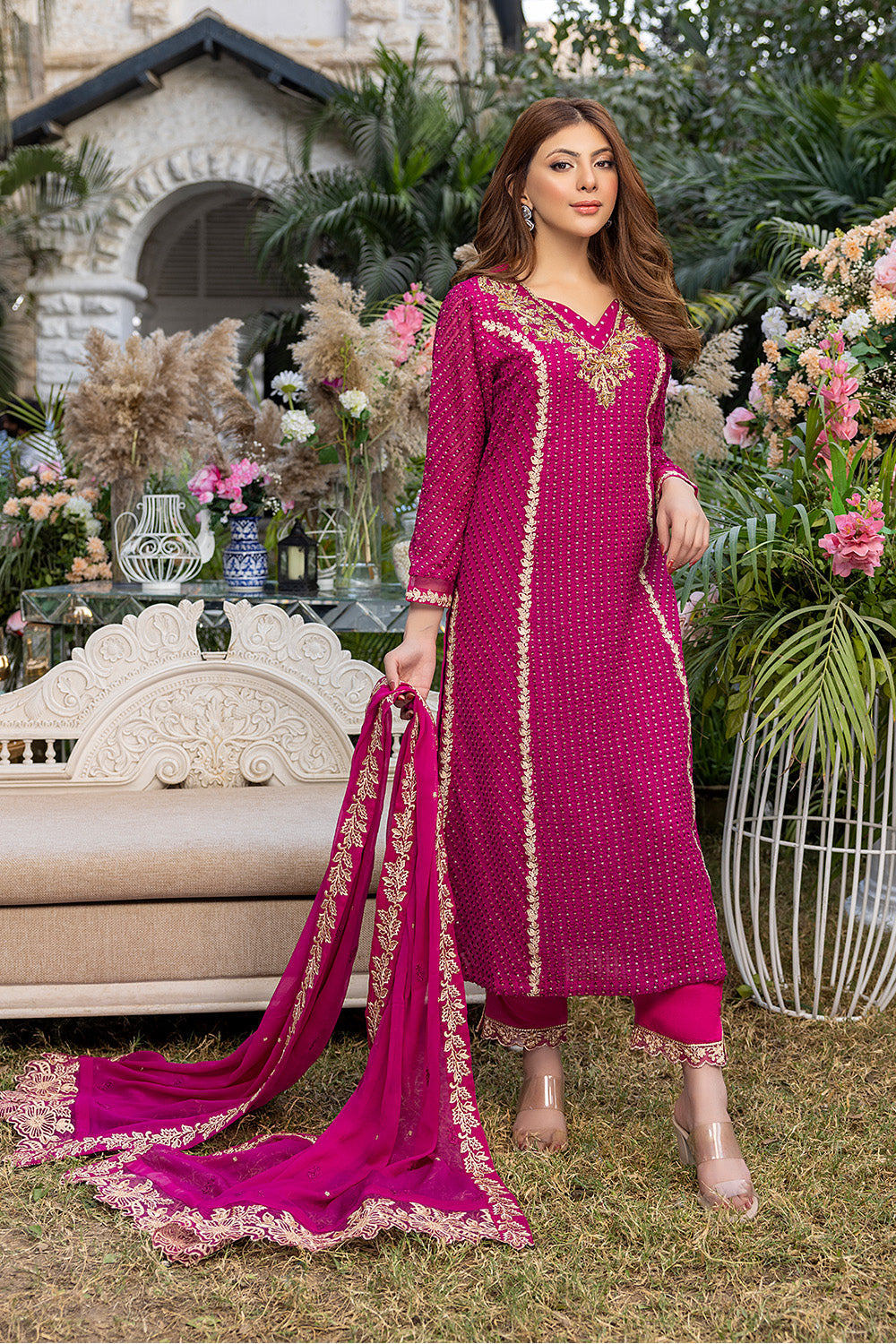 Florescence |  Azure Ensembles Chiffon 3PCS 2023