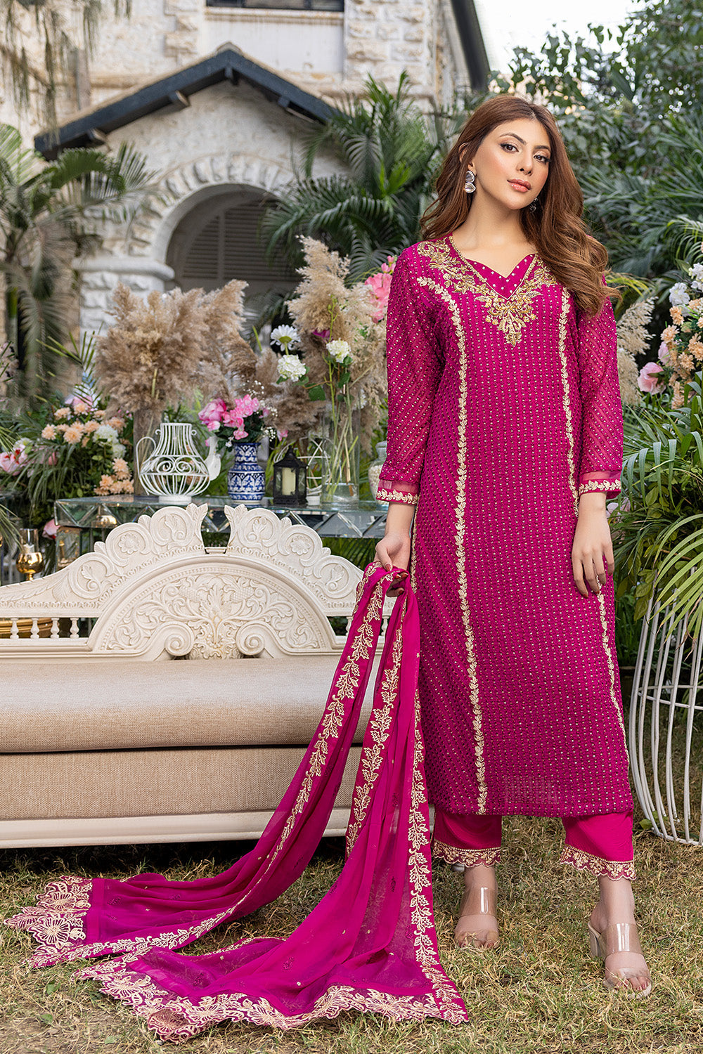 Florescence |  Azure Ensembles Chiffon 3PCS 2023
