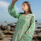 Spring Blooms Parakeet | Crimson Luxury Lawn Collection 2023 | Unstitched Embroidered Lawn Suits