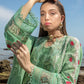 Spring Blooms Parakeet | Crimson Luxury Lawn Collection 2023 | Unstitched Embroidered Lawn Suits
