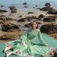 Spring Blooms Parakeet | Crimson Luxury Lawn Collection 2023 | Unstitched Embroidered Lawn Suits