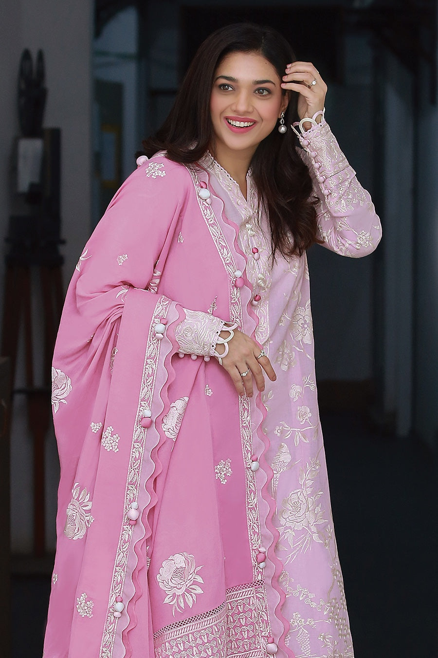 FERESHTEH (ZL22-01 A) | Zaha Summer Lawn Collection 2022 | Unstitched Embroidered Lawn Suits