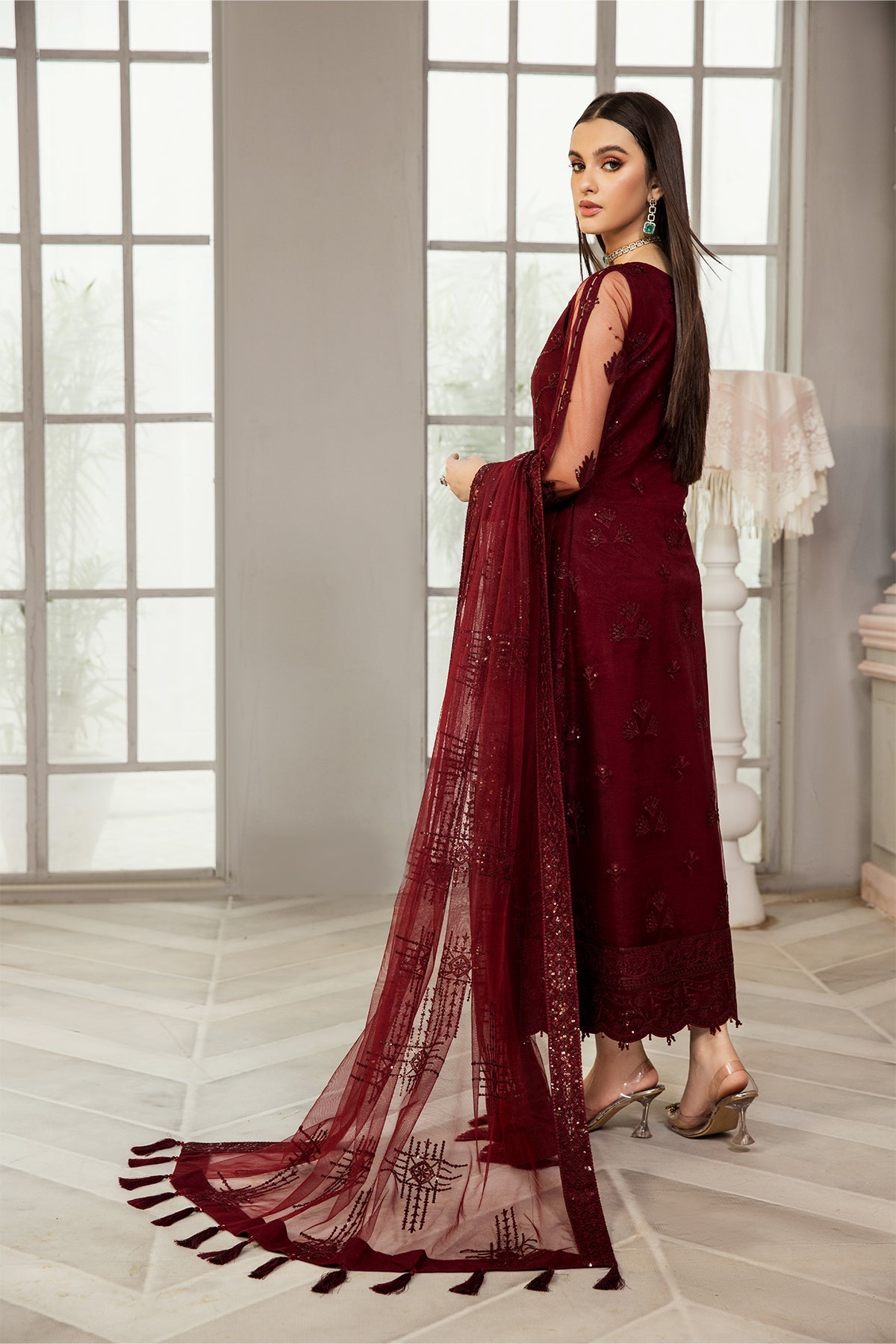 Gulrukh | Alizeh Fashion Embroidered Formal Collection 2022 | Unstitched and Stitched Embroidered Net Suits