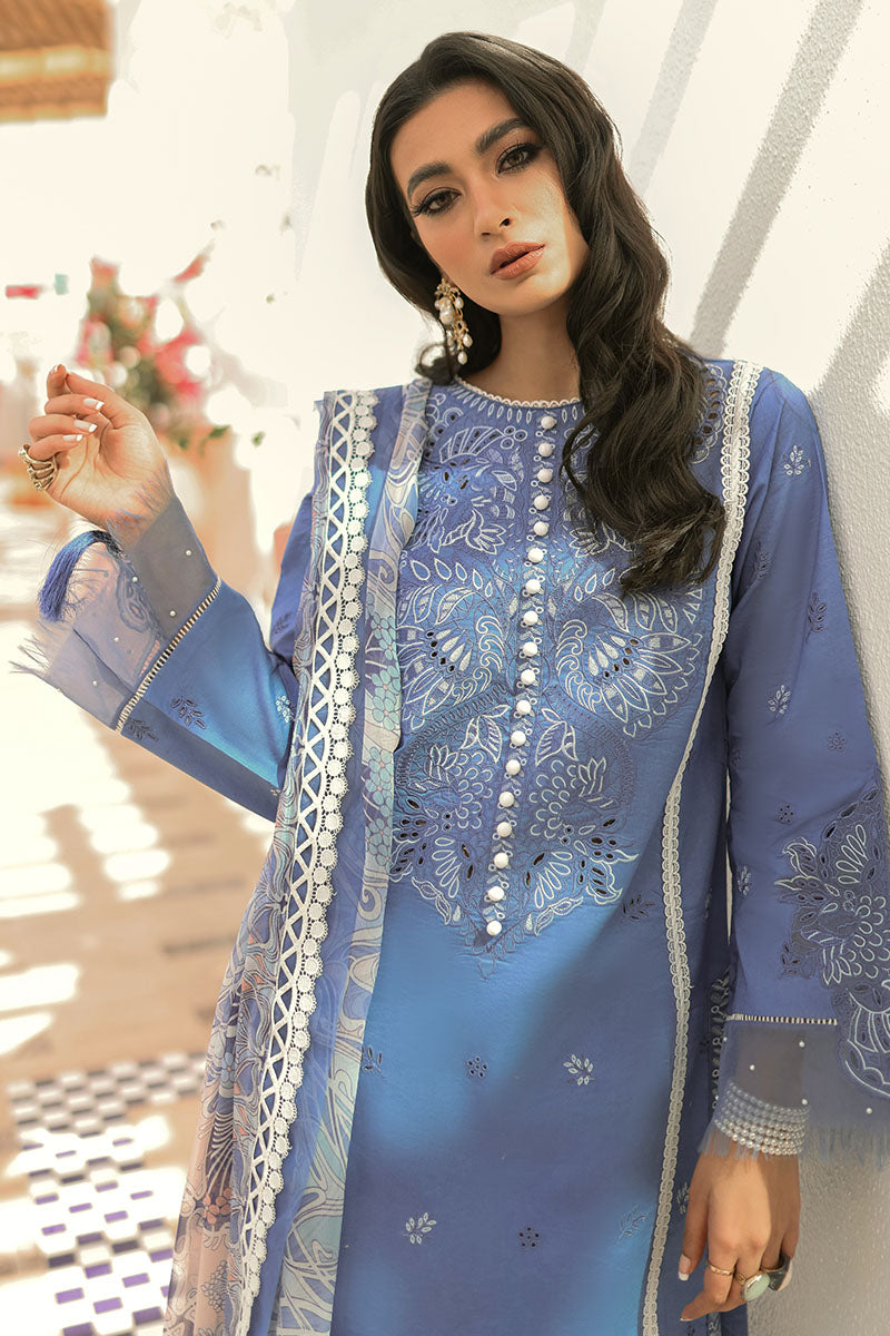 Blue Shadow | Mushq Hemline Spring/Summer Lawn Collection 2022 | Unstitched Embroidered Lawn Suits