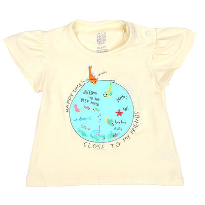 Infants Girls T-Shirt Happy Times - Papyrus | Bachaa Party Baby Clothes Girls Tops & T-Shirts