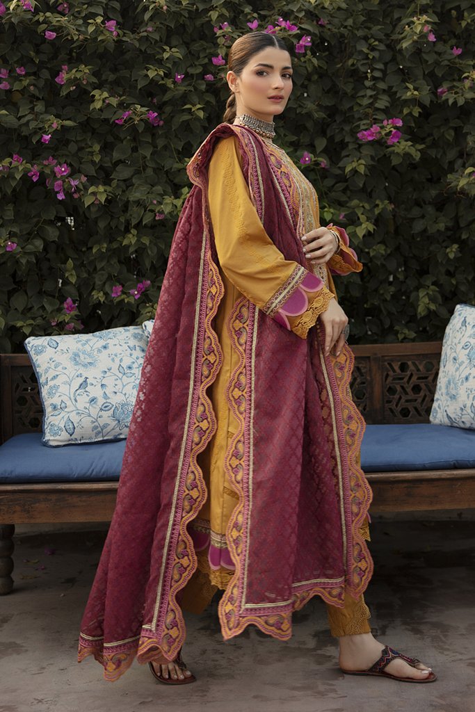 NW-13 | Qalamkar Qline Linen Winter Collection 2021 | Unstitched Embroidered Organza Suits