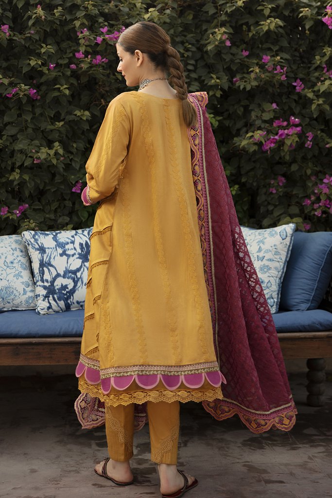 NW-13 | Qalamkar Qline Linen Winter Collection 2021 | Unstitched Embroidered Organza Suits