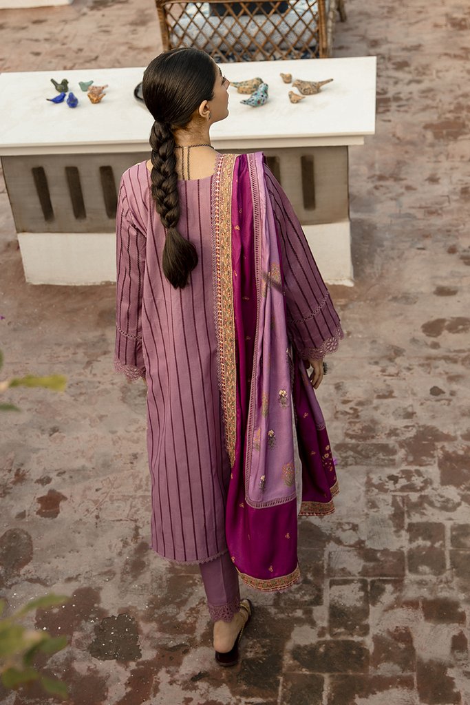 NW-14 | Qalamkar Qline Linen Winter Collection 2021 | Unstitched Embroidered Organza Suits