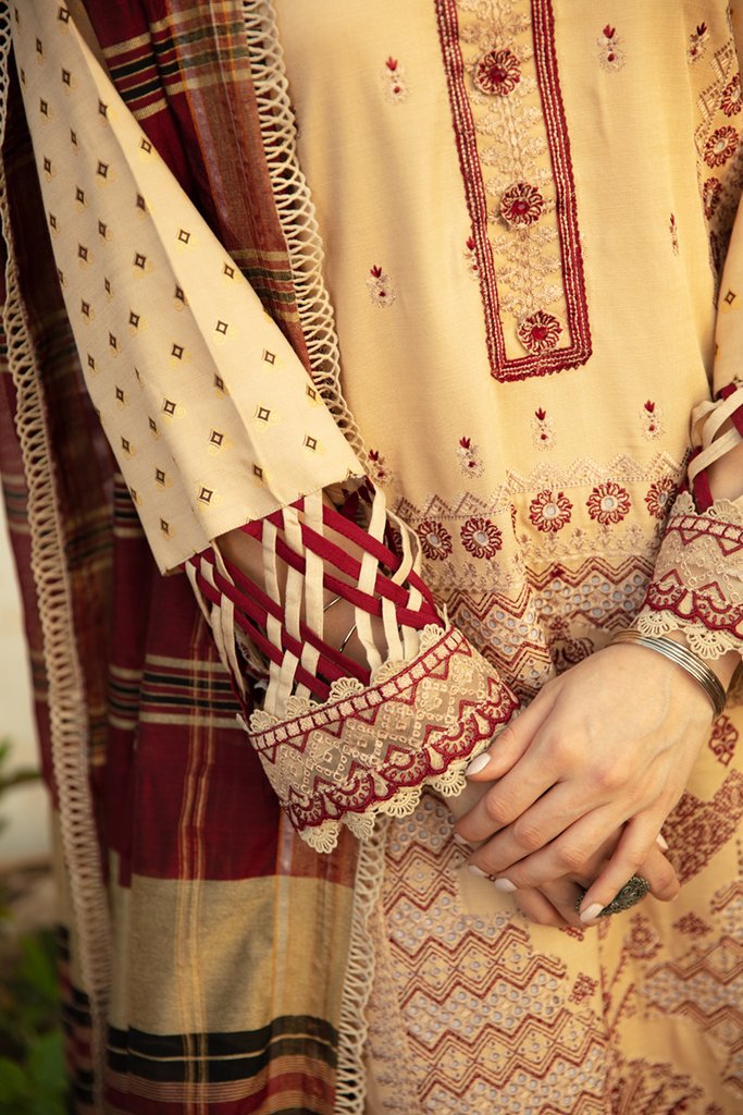 NW-06 | Qalamkar Qline Linen Winter Collection 2021 | Unstitched Embroidered Organza Suits