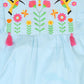 Infant Girls Embroided Top Exotic Bird - Blue | Bachaa Party Baby Clothes Girls Tops & T-Shirts