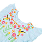 Infant Girls Embroided Top Exotic Bird - Blue | Bachaa Party Baby Clothes Girls Tops & T-Shirts