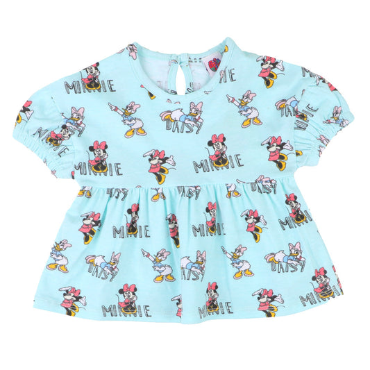 Infants Girls T-Shirt Mini Daisy - Fair Aqua | Bachaa Party Baby Clothes Girls Tops & T-Shirts