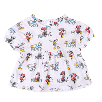 Infants Girls T-Shirt Mini Daisy - B.White | Bachaa Party Baby Clothes Girls Tops & T-Shirts