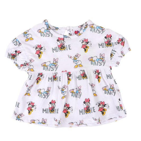Infants Girls T-Shirt Mini Daisy - B.White | Bachaa Party Baby Clothes Girls Tops & T-Shirts