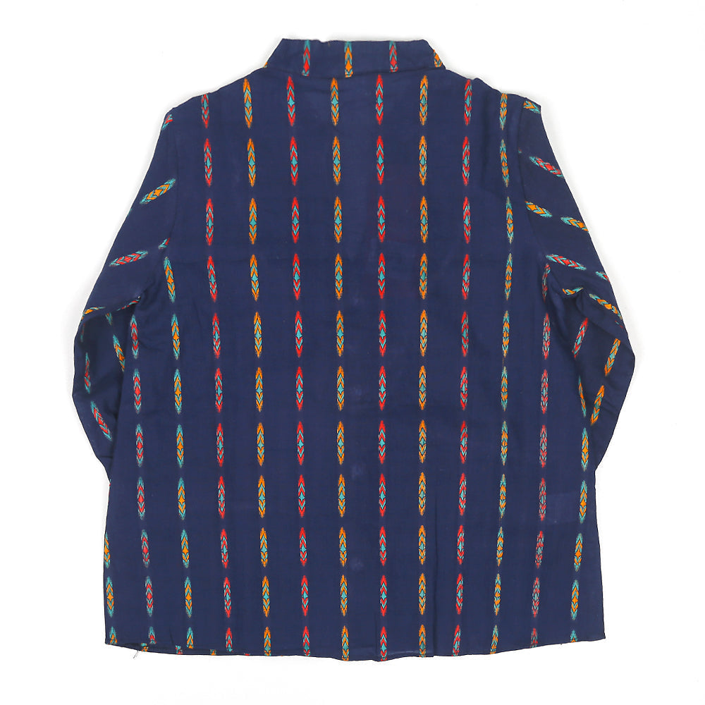 Infants Blooming Casual Top For Girls - Navy | Bachaa Party Baby Clothes Girls Tops & T-Shirts