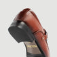 Plain-Toe Leather Loafers