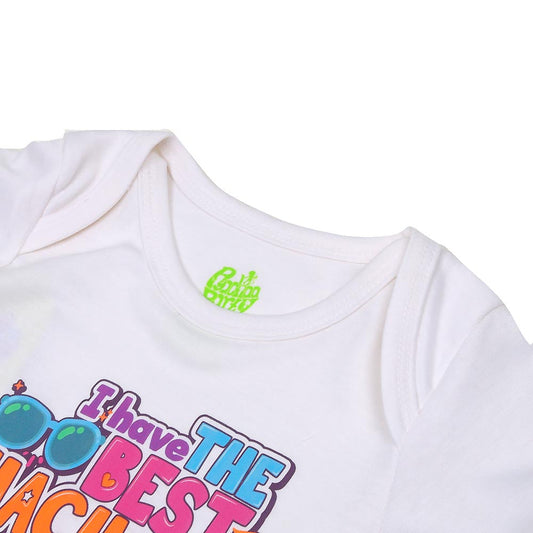 Infant Basic Romper Unisex Best Chacho - White | Bachaa Party Baby Clothes Rompers