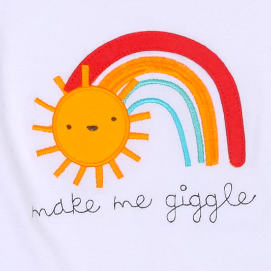 Infant Boys Knitted Rompers Make A Giggle - White | Bachaa Party Baby Clothes Rompers